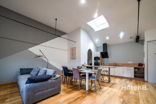 Kitchen, Spacious Cocoon with AC and PARKING At the Heart of Feytiat Limoges in Feytiat