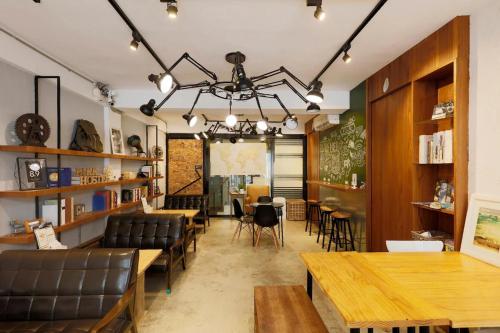 公用交誼廳/視聽室, 薇薇青旅-嚞驫驛站 in 西屯區