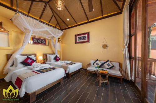 Deluxe Double or Twin Room with Mountain View room in Hanasa Pu Luong Resort
