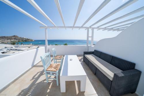 Terraza/balcón, Paradise Beach Resort in Mykonos