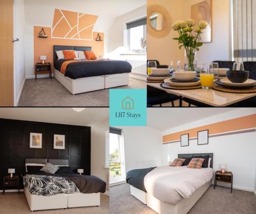 Roomy 4-Bed Retreat for 8, Free Parking Included