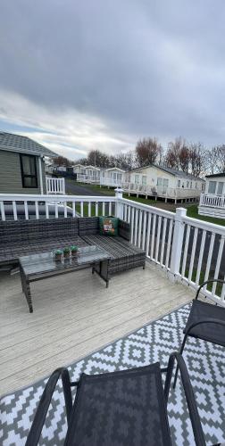 Sun sea and sand at Whitley bay caravan park