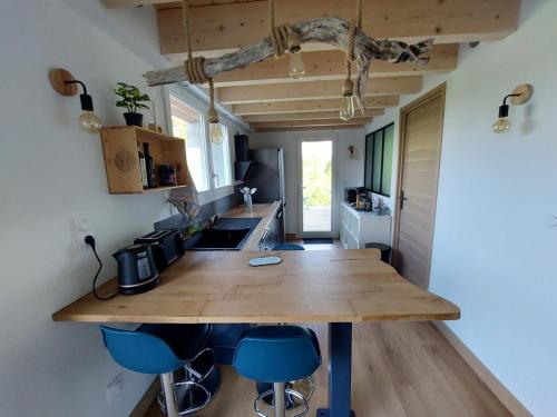 virtuve, La Cabane de Nina, cottage chaleureux in Plassac