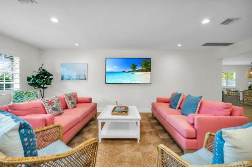 The Pink Cabana A Vibrant Escape Great Location! – khách sạn tại South Side