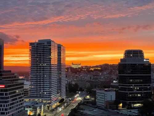 SAG 20th floor Klingerka residence castle view Free parking Free wifi, Bratislava (fotografie 6)