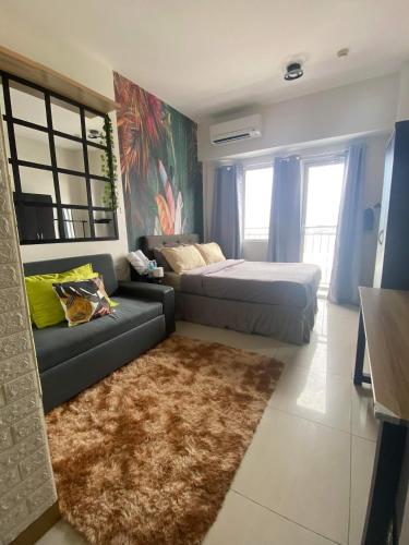 Comfy Studio unit with Wi-fi, Las Piňas City, parking rent optional, Manila (fotografie 6)