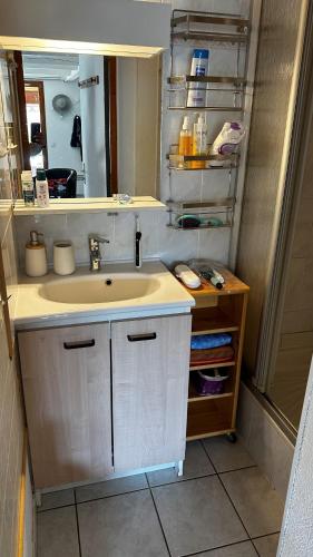 Bathroom, Maison Vias plage, plage a 500 m near La Brasserie