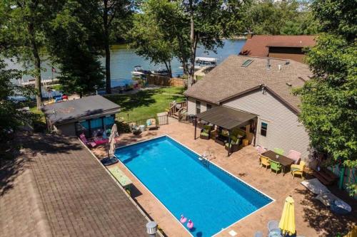 Rock River Retreat with Dock and Seasonal Pool!