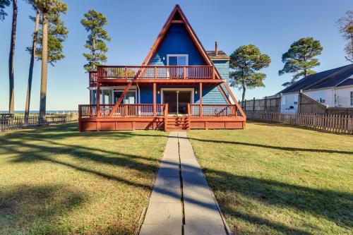 Beachy Maryland A-Frame Steps to Chesapeake Bay!