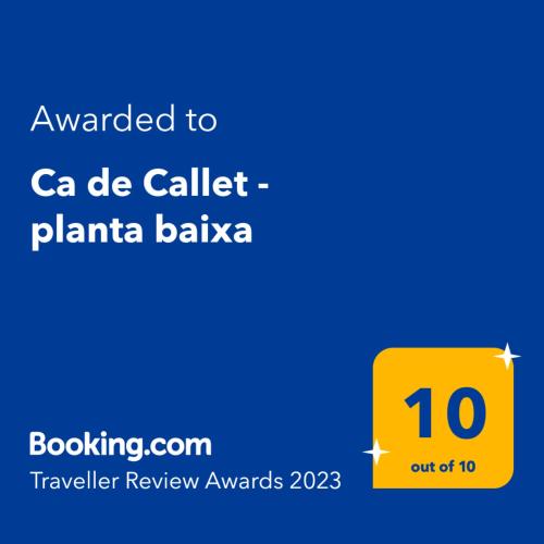 Ca de Callet - planta baixa