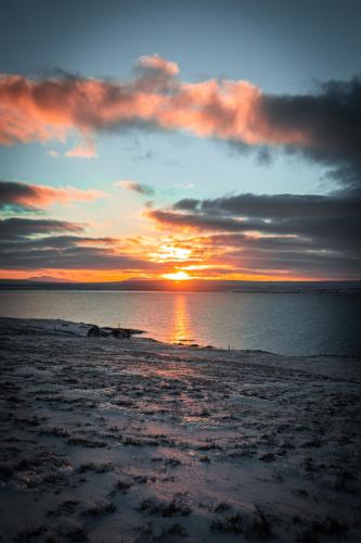 A szálláshely kívülről, Mork Superior Cottages in Hvammstangi