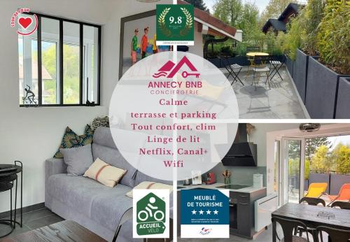 Le Refuge, 2 personnes, 4 étoiles tout confort - Apartment - Annecy-le-Vieux