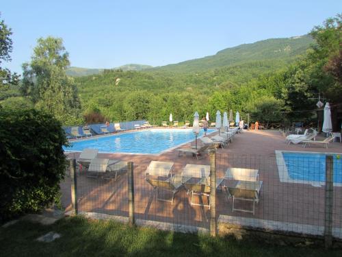 Kilátás, Albergo Lago Verde in Pennabilli