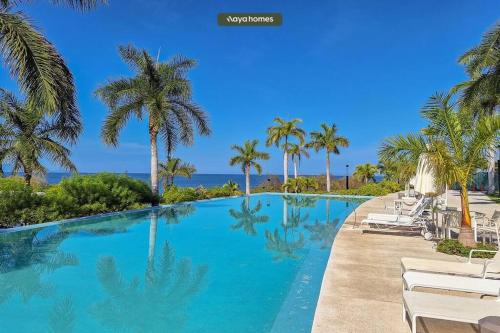 New 3BR Condo - Oceanview Terrace - Private Beach in Higuera Blanca, Mexico