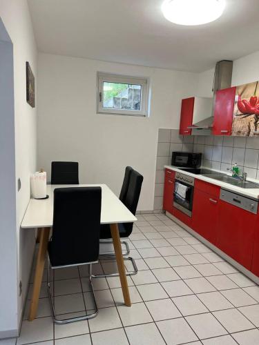 virtuve, Gartenparadies Apartment in Urbar in Urbar (Mayen-Koblenz)