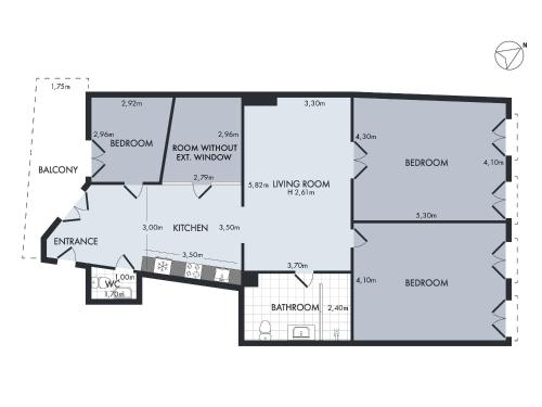 Fantastic Four-bedroom Centrally Located Apartment with a Roof Terrace - image 3