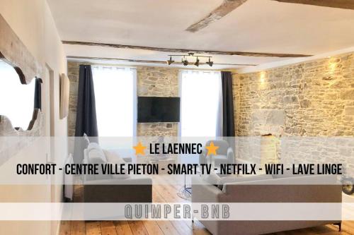le Laennec - Grand T3 Plein Centre Pieton - Location saisonnière - Quimper