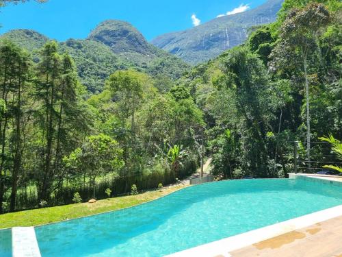 Casa com vista para as montanhas