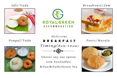 Food and beverages, Royal Green Accommodation in Chennai
