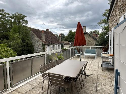 陽台/露台, Appartement Terrasse Barbizon in 巴比松