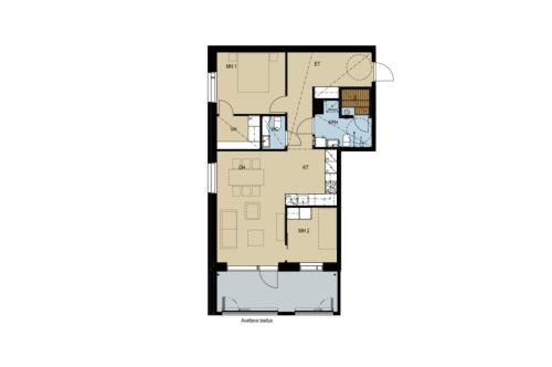 Spacious 2BR at Tammela Stadium - Sauna & Balcony, Tampere (zdjęcie 9)