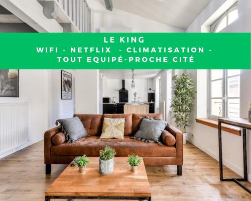 El king - central - tout à pied - wifi -netflix