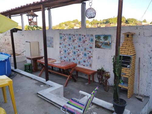 . Casa praia cabuçu - azul com piscina