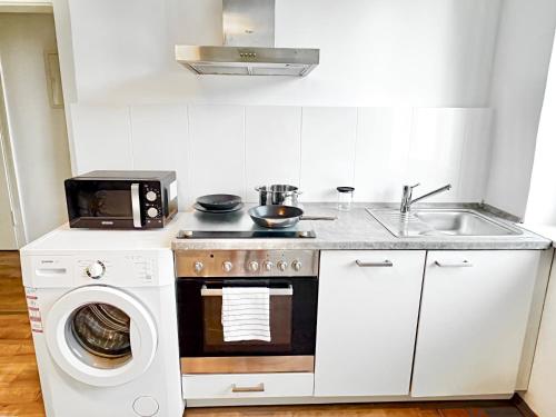 Zentrales City Apartment bis 4 Personen mit Küche und Wohnzimmer - 54m², Hannover (fotografie 10)