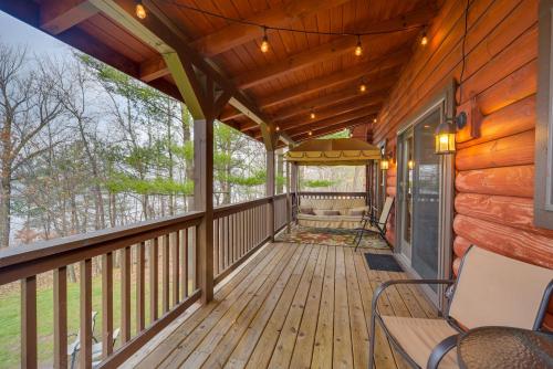 Modern Log Cabin with Rec Room, Steps to Lake! Modern Log Cabin with Rec Room, Steps to Lake!