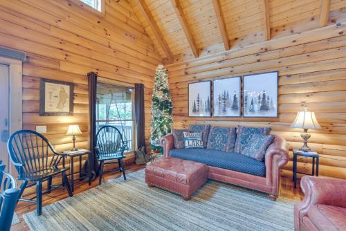 Modern Log Cabin with Rec Room, Steps to Lake! Modern Log Cabin with Rec Room, Steps to Lake!