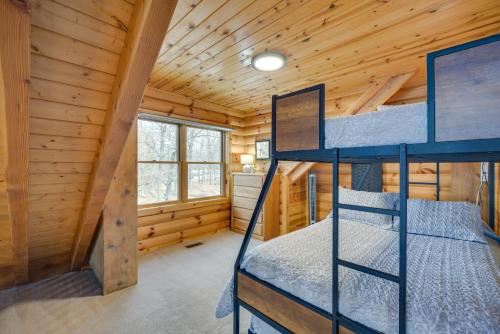 Modern Log Cabin with Rec Room, Steps to Lake! Modern Log Cabin with Rec Room, Steps to Lake!