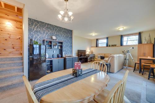 Modern Log Cabin with Rec Room, Steps to Lake! Modern Log Cabin with Rec Room, Steps to Lake!