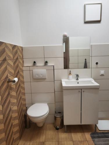 Fürdőszoba, Luksusowy Apartament, Duży Parking, 24h, 2 sypialnie, salon, kuchnia, pralnia, monitoring, 95mkw (Przestronny Luksusowy Apartament, Klimatyzacja, Duzy Parking, Zameldowanie 24h, 2 sypialnie, salon, ) in Steklin