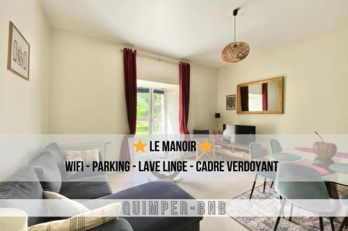 le Manoir - Rez de Chaussee - Parking - Wifi - Centre Ville - Location saisonnière - Quimper