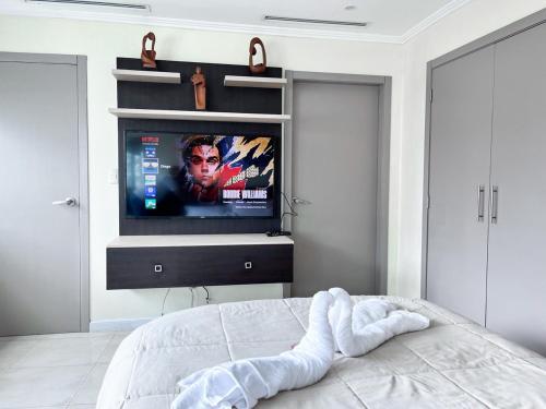 Suite with Mountain View room in Depa de lujo con piscina y jacuzzi