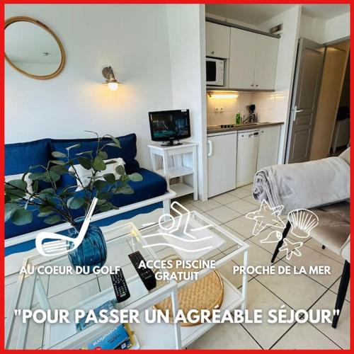 "NID DOUILLET" Appartement, 5 personnes, vue sur golf, accès parc aquatique gratuit - Location saisonnière - Talmont-Saint-Hilaire