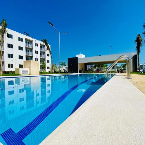 Departamento nuevo, 3 habitaciones, justo en frente de alberca, Cancún (zdjęcie 3)