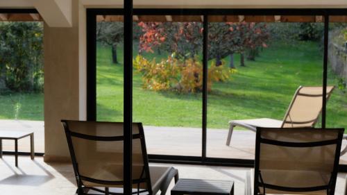 Swimming pool, Chateau de Maillat in Nantua