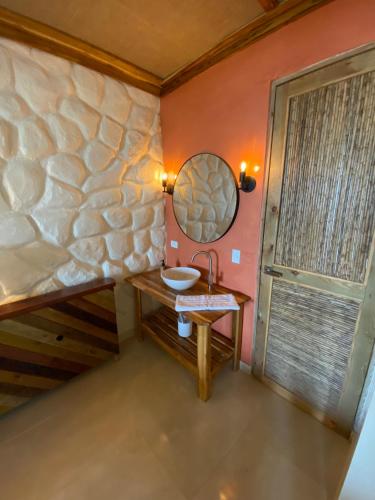 ห้องน้ำ, ADA MARINA, hotel campestre con la mejor vista a Cartagena in ตูร์บาโก