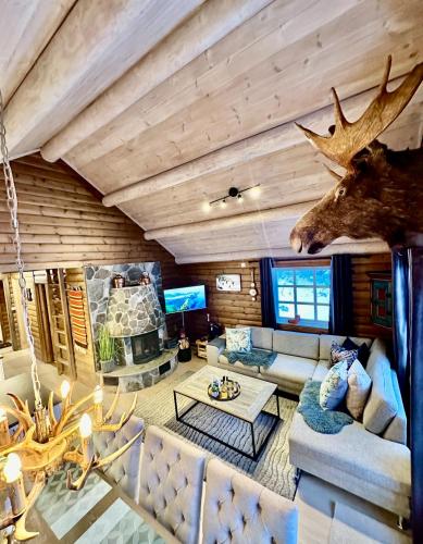 Κοινόχρηστο σαλόνι/χώρος τηλεόρασης, Holiday cottage with sauna close to Kjerag in Φίτζελαντ