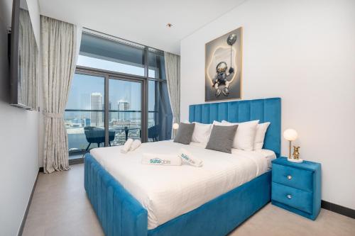 Azure accents apartment with Burj Khalifa view, Dubái (foto 9)