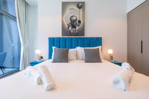 Azure accents apartment with Burj Khalifa view, Dubái (foto 7)