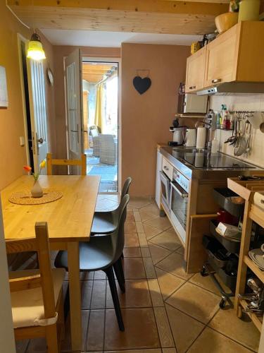 Kitchen, Holiday apartment Kuferhof St. Martin in Sankt Martin