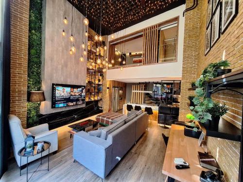 The Athens Loft with private gym and billiards