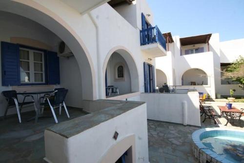 Balcony/terrace, Deep Blue Studios in Paros Island