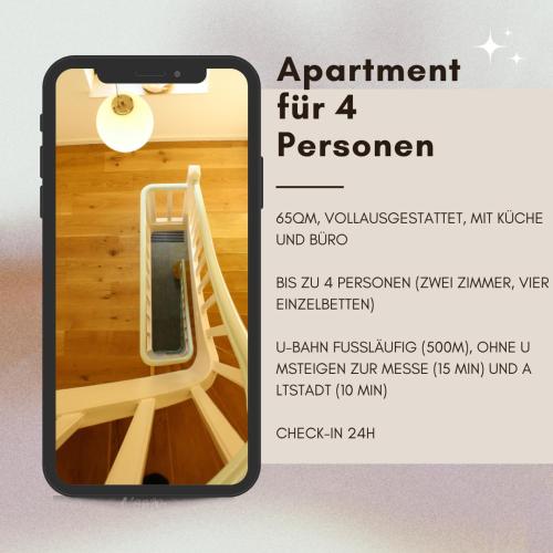 Apartment für 4 Personen, Дюссельдорф (фото 4)