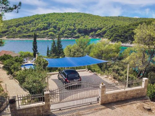 Waterfront villa with pool