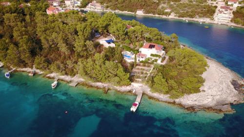 Waterfront villa with pool