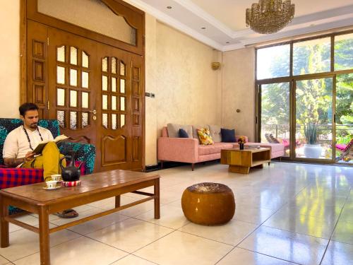 sala de TV, Mad Vervet Backpackers Hostel in Addis Abeba