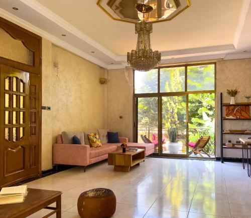 sala de TV, Mad Vervet Backpackers Hostel in Addis Abeba